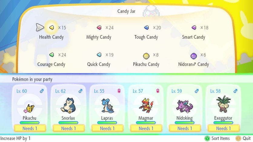 Using Candy On Pokémon Increases One Or More Of Its Stats In